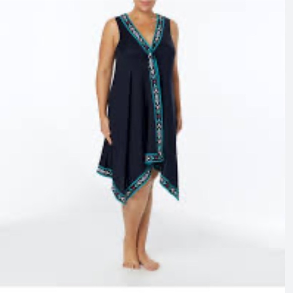 Coco Reef Other - Coco Reef Black Asymmetrical Swim Coverup